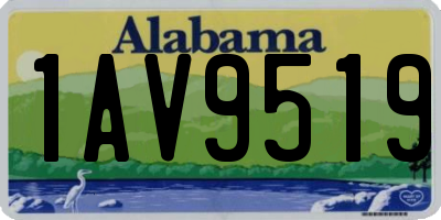 AL license plate 1AV9519