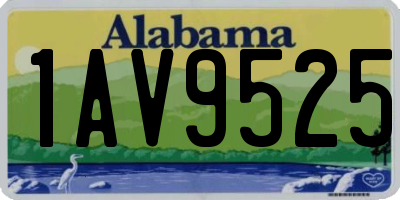 AL license plate 1AV9525