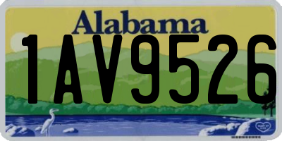 AL license plate 1AV9526