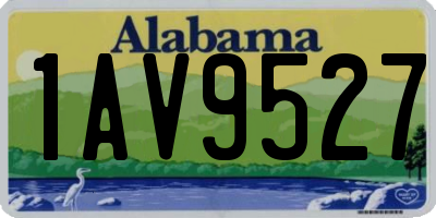 AL license plate 1AV9527