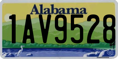 AL license plate 1AV9528