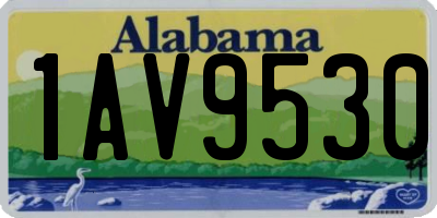 AL license plate 1AV9530