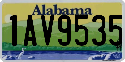 AL license plate 1AV9535