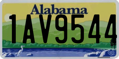 AL license plate 1AV9544