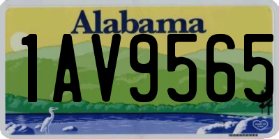 AL license plate 1AV9565