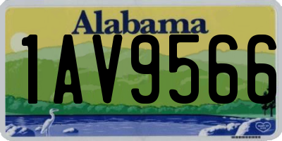 AL license plate 1AV9566