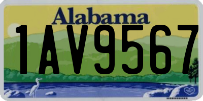 AL license plate 1AV9567