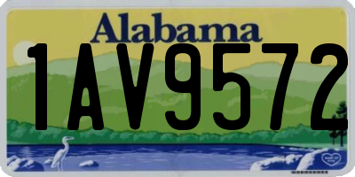 AL license plate 1AV9572