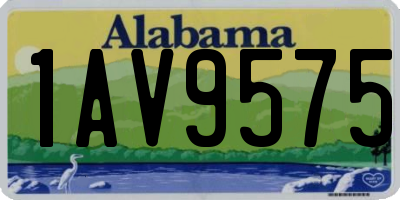 AL license plate 1AV9575