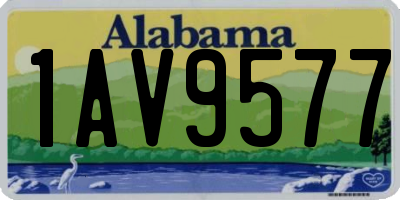 AL license plate 1AV9577