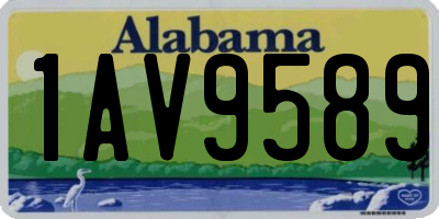AL license plate 1AV9589