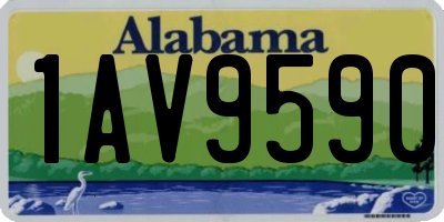 AL license plate 1AV9590