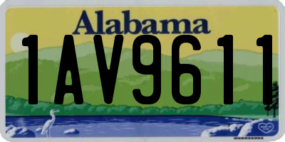 AL license plate 1AV9611