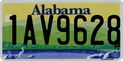 AL license plate 1AV9628