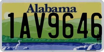 AL license plate 1AV9646