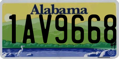 AL license plate 1AV9668