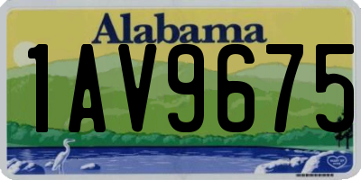 AL license plate 1AV9675