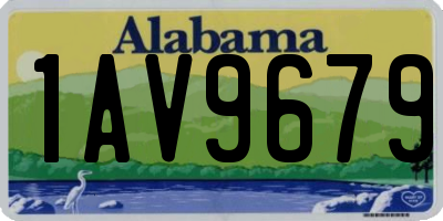 AL license plate 1AV9679