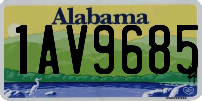 AL license plate 1AV9685