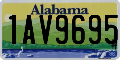 AL license plate 1AV9695