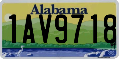 AL license plate 1AV9718