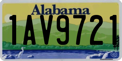 AL license plate 1AV9721