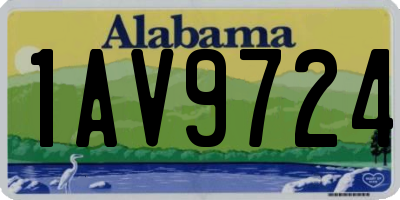 AL license plate 1AV9724