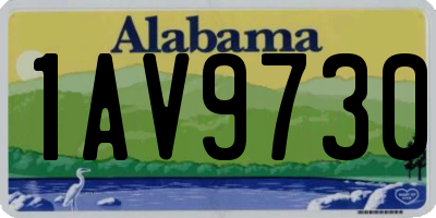 AL license plate 1AV9730