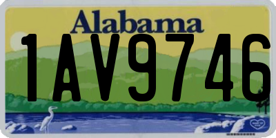 AL license plate 1AV9746