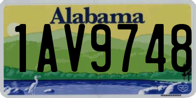 AL license plate 1AV9748