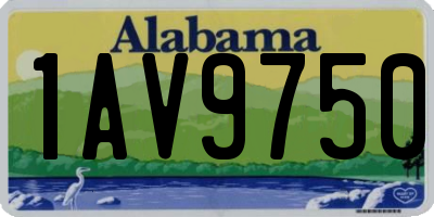 AL license plate 1AV9750