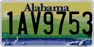 AL license plate 1AV9753
