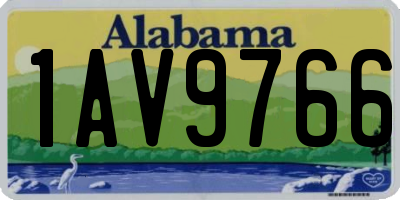 AL license plate 1AV9766