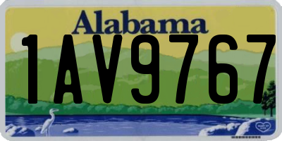 AL license plate 1AV9767