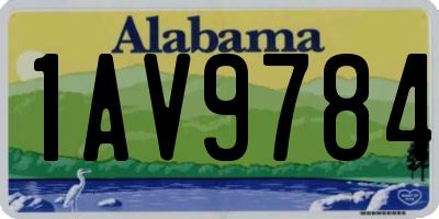 AL license plate 1AV9784