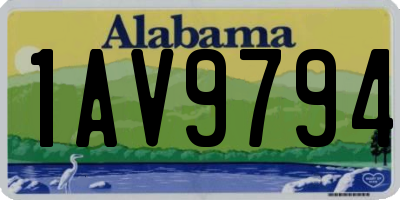 AL license plate 1AV9794