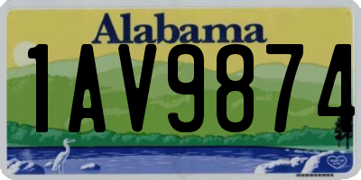 AL license plate 1AV9874