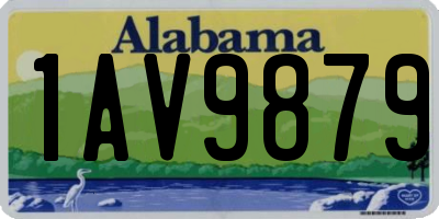 AL license plate 1AV9879