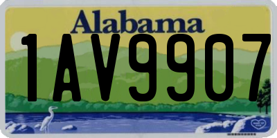 AL license plate 1AV9907