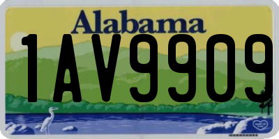 AL license plate 1AV9909