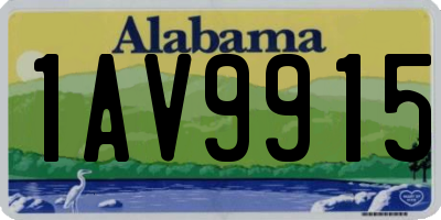AL license plate 1AV9915