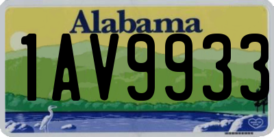 AL license plate 1AV9933