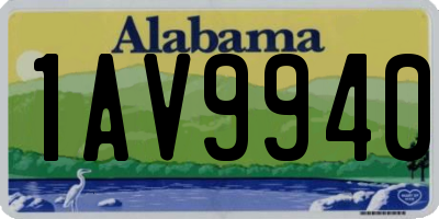 AL license plate 1AV9940