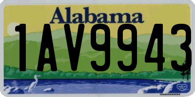 AL license plate 1AV9943