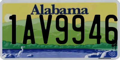 AL license plate 1AV9946