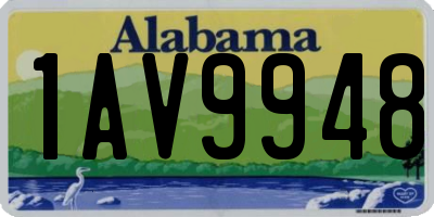 AL license plate 1AV9948