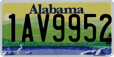AL license plate 1AV9952