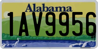 AL license plate 1AV9956