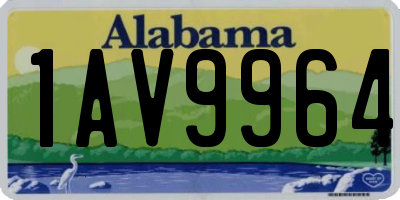 AL license plate 1AV9964