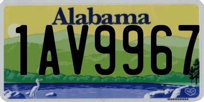 AL license plate 1AV9967